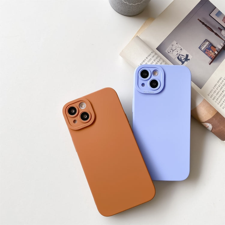 Straight-Edge Solid Color Liquid Silicone Shockproof Full Coverage Protective Case, For iPhone 13, For iPhone 13 Pro, For iPhone 13 Pro Max