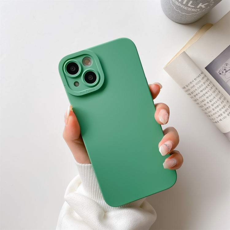 Straight-Edge Solid Color Liquid Silicone Shockproof Full Coverage Protective Case, For iPhone 13, For iPhone 13 Pro, For iPhone 13 Pro Max