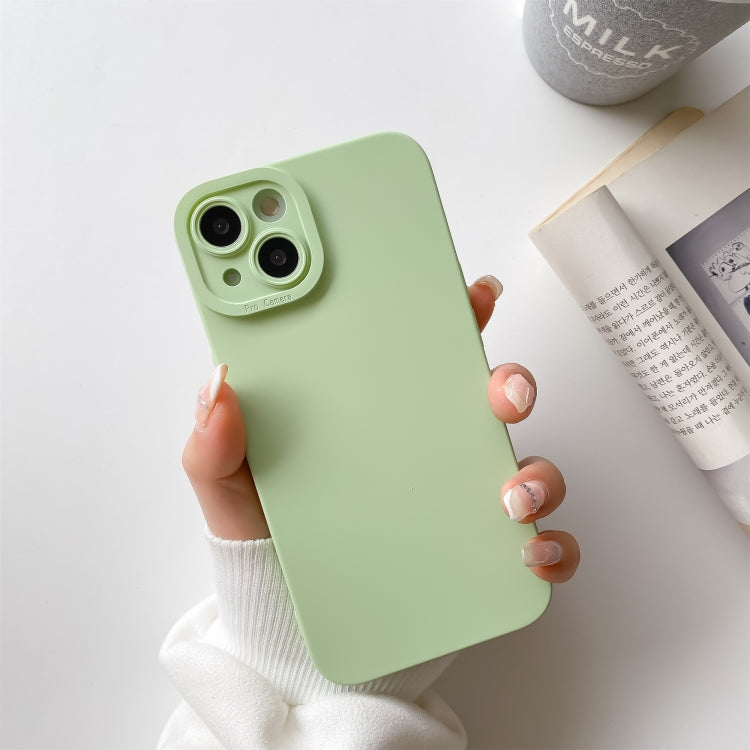 Straight-Edge Solid Color Liquid Silicone Shockproof Full Coverage Protective Case, For iPhone 13, For iPhone 13 Pro, For iPhone 13 Pro Max