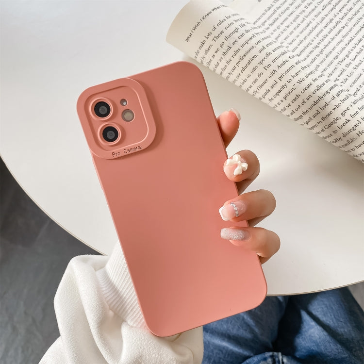 Straight-Edge Solid Color Liquid Silicone Shockproof Full Coverage Protective Case, For iPhone 12, For iPhone 11 Pro, For iPhone 12 Pro