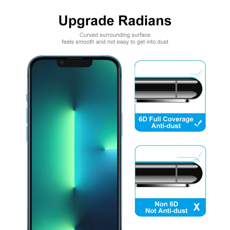 ENKAY Hat-Prince Full Glue Tempered Glass 6D Full Coverage Anti-scratch Protector for iPhone 13 / 13 Pro, 1pcs, 2pcs, 5pcs