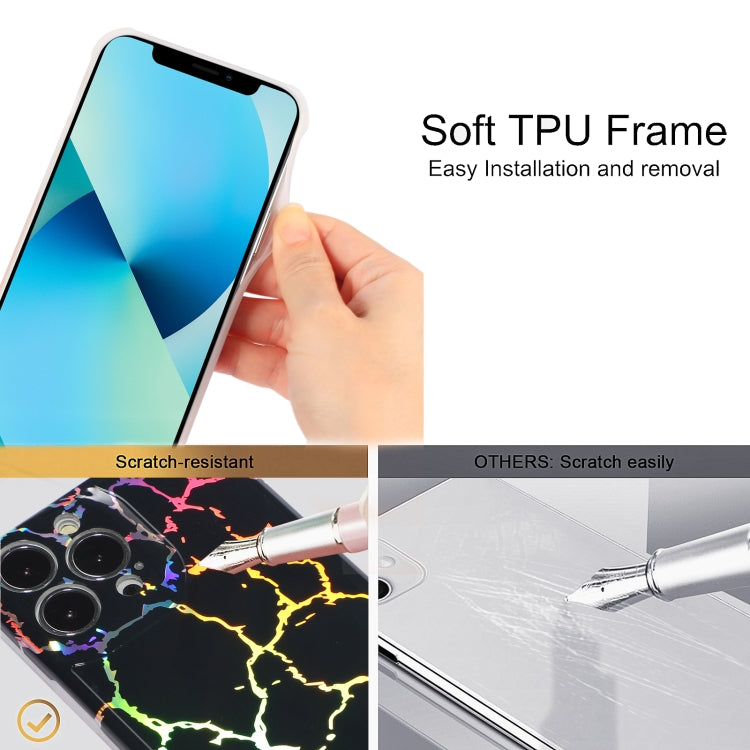 Laser Marble TPU Phone Case, For iPhone 12, For iPhone 11 Pro Max, For iPhone 11 Pro, For iPhone 11