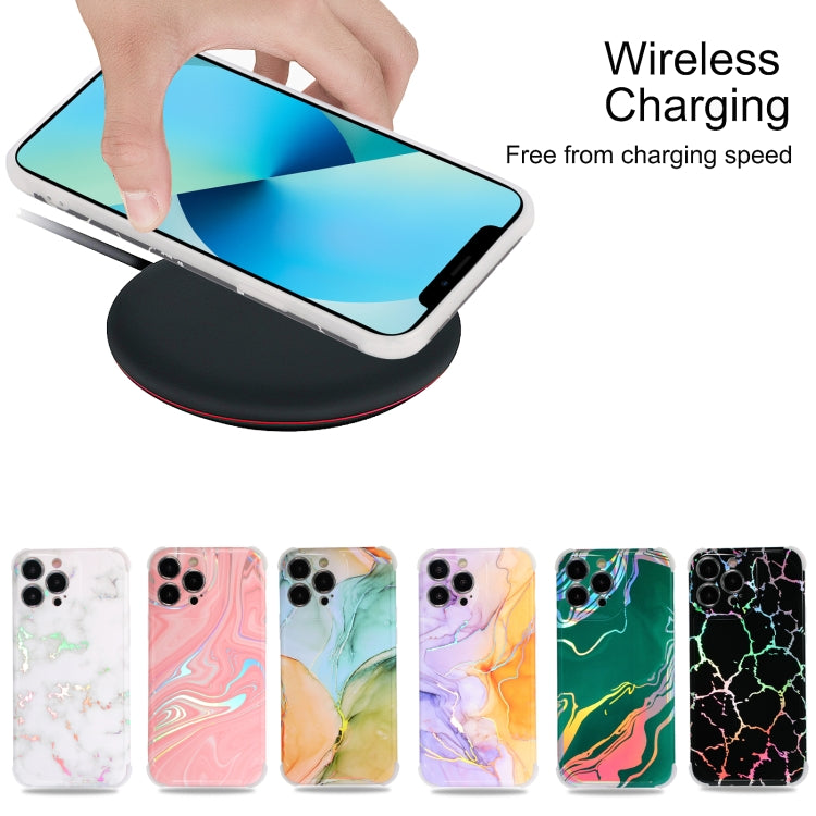 Laser Marble TPU Phone Case, For iPhone 12, For iPhone 11 Pro Max, For iPhone 11 Pro, For iPhone 11