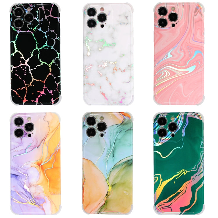 Laser Marble TPU Phone Case, For iPhone 12, For iPhone 11 Pro Max, For iPhone 11 Pro, For iPhone 11