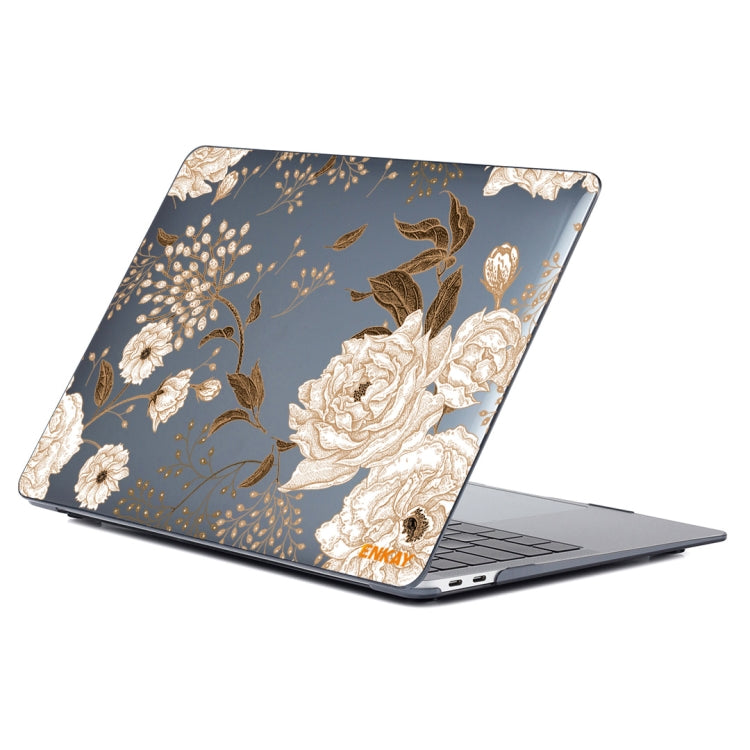 ENKAY Vintage Pattern Series Laotop Protective Crystal Case For MacBook Pro 13.3 inch A2251 / A2289 / A2338 2020, For MacBook Pro 13.3 inch A2251 / A2289 / A2338 2020