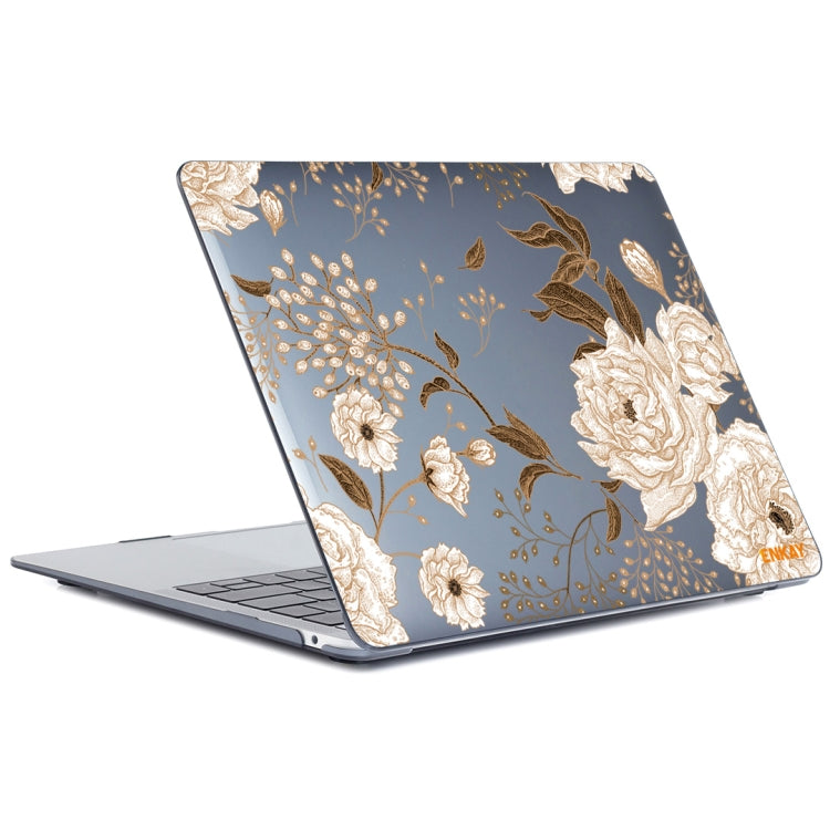 ENKAY Vintage Pattern Series Laotop Protective Crystal Case For MacBook Pro 13.3 inch A2251 / A2289 / A2338 2020, For MacBook Pro 13.3 inch A2251 / A2289 / A2338 2020