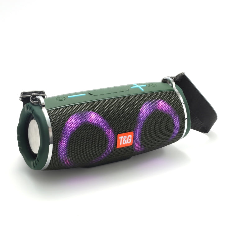 T&G TG642 RGB Light Waterproof Portable Bluetooth Speaker Support FM / TF Card, TG642