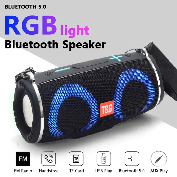 T&G TG642 RGB Light Waterproof Portable Bluetooth Speaker Support FM / TF Card, TG642