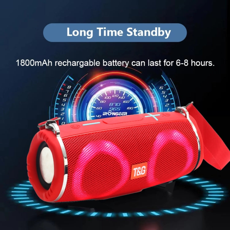 T&G TG642 RGB Light Waterproof Portable Bluetooth Speaker Support FM / TF Card, TG642
