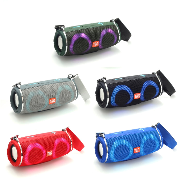 T&G TG642 RGB Light Waterproof Portable Bluetooth Speaker Support FM / TF Card, TG642