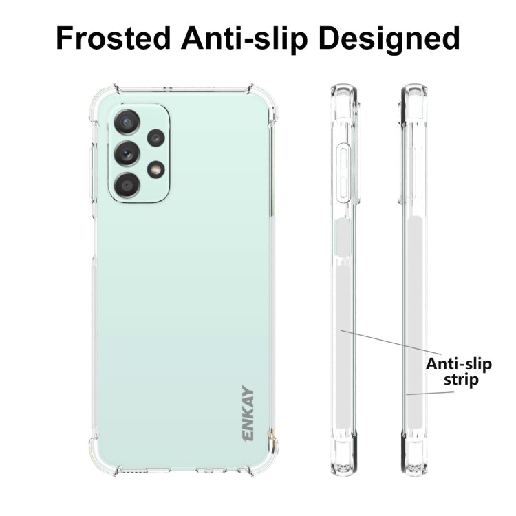 For Samsung Galaxy A23 ENKAY Clear TPU Shockproof Case, For Samsung Galaxy A23
