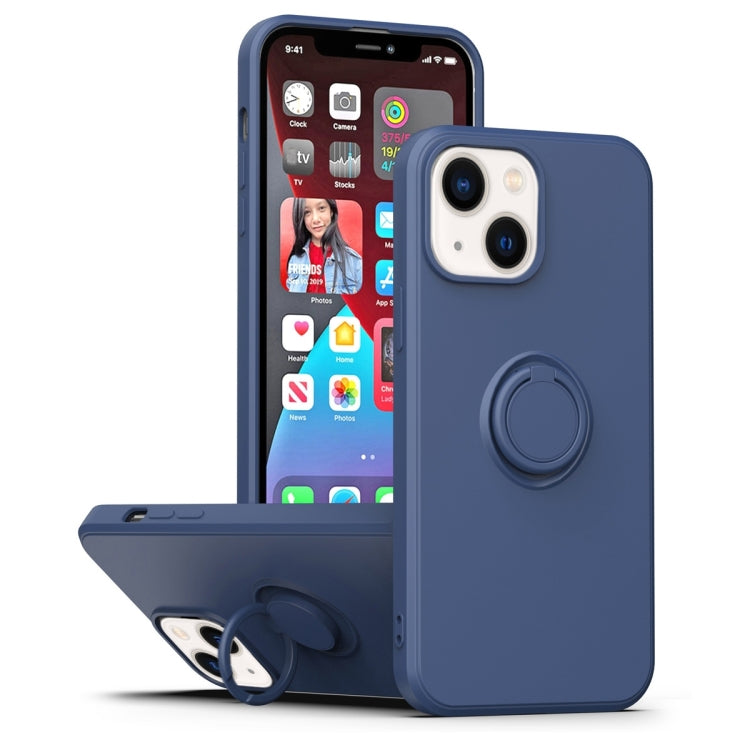 Ring Kickstand Silicone Phone Case, For iPhone 14
