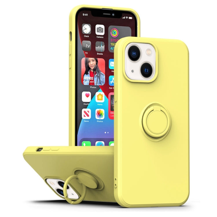 Ring Kickstand Silicone Phone Case, For iPhone 14
