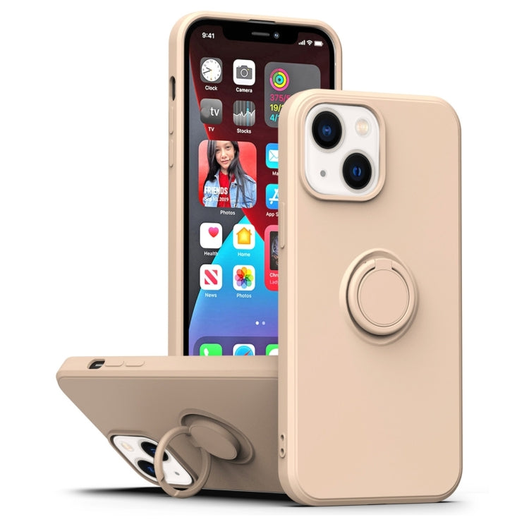 Ring Kickstand Silicone Phone Case, For iPhone 14