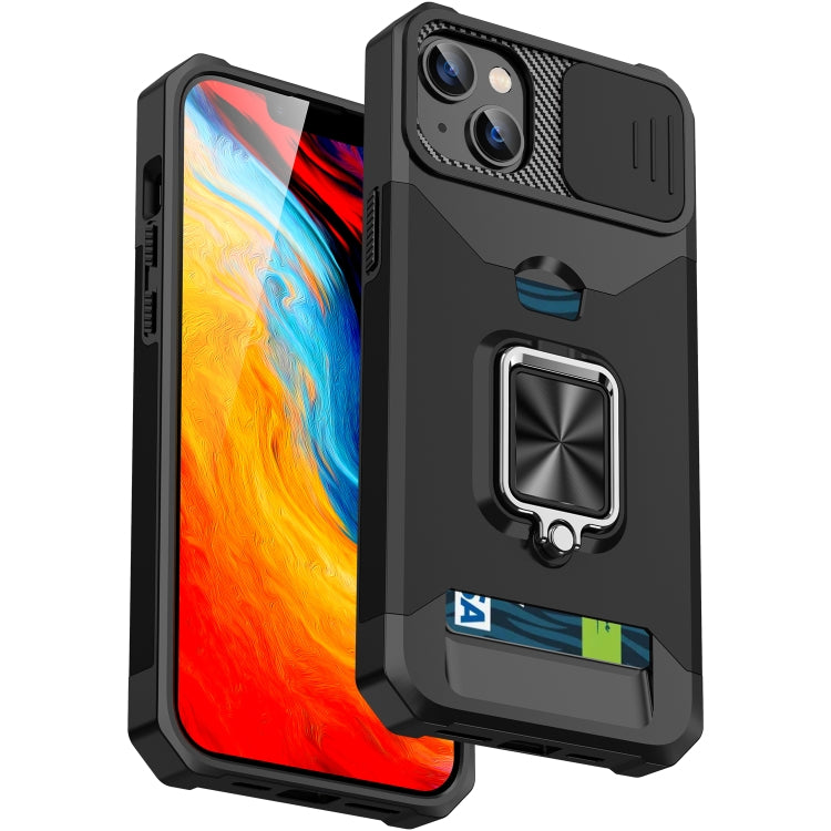 Sliding Camshield Card Phone Case, For iPhone 14, For iPhone 14 Pro, For iPhone 14 Pro Max