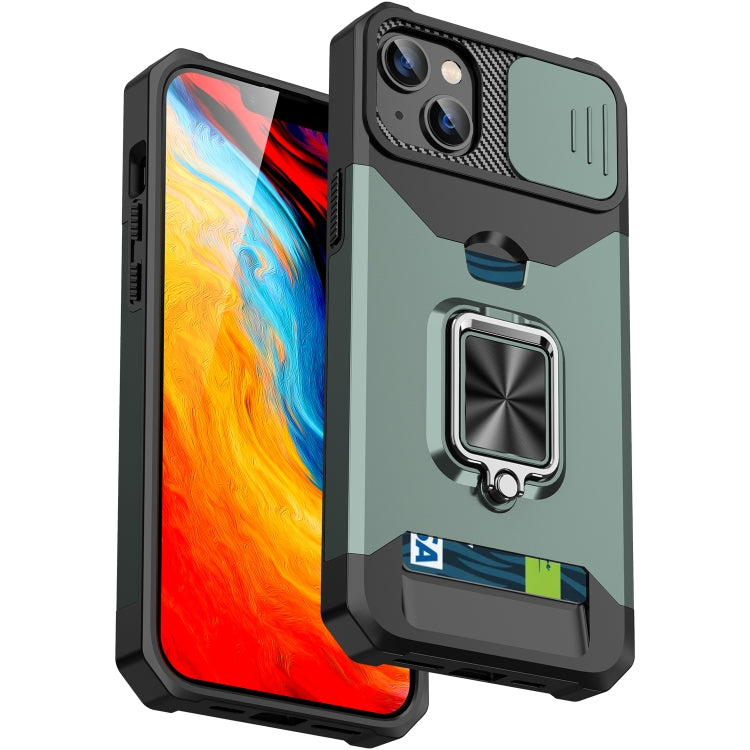 Sliding Camshield Card Phone Case, For iPhone 14, For iPhone 14 Pro, For iPhone 14 Pro Max
