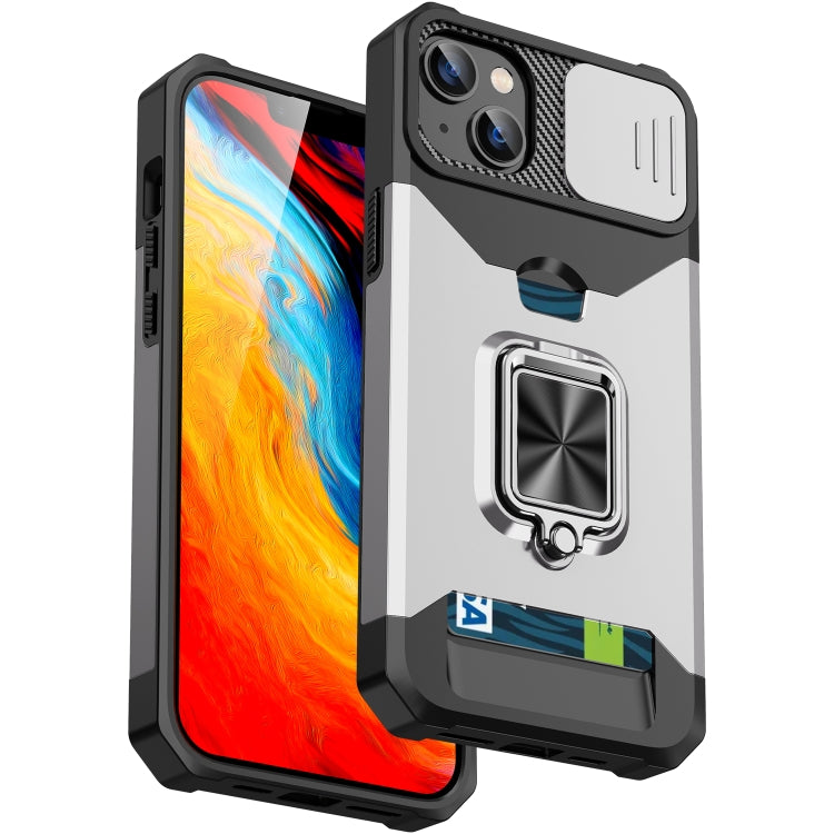 Sliding Camshield Card Phone Case, For iPhone 14, For iPhone 14 Pro, For iPhone 14 Pro Max
