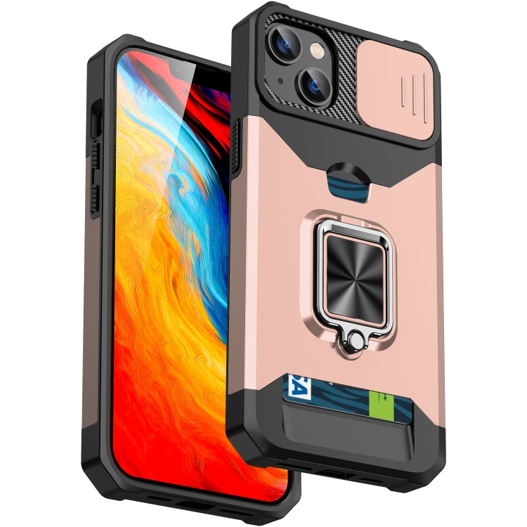 Sliding Camshield Card Phone Case, For iPhone 14 Plus