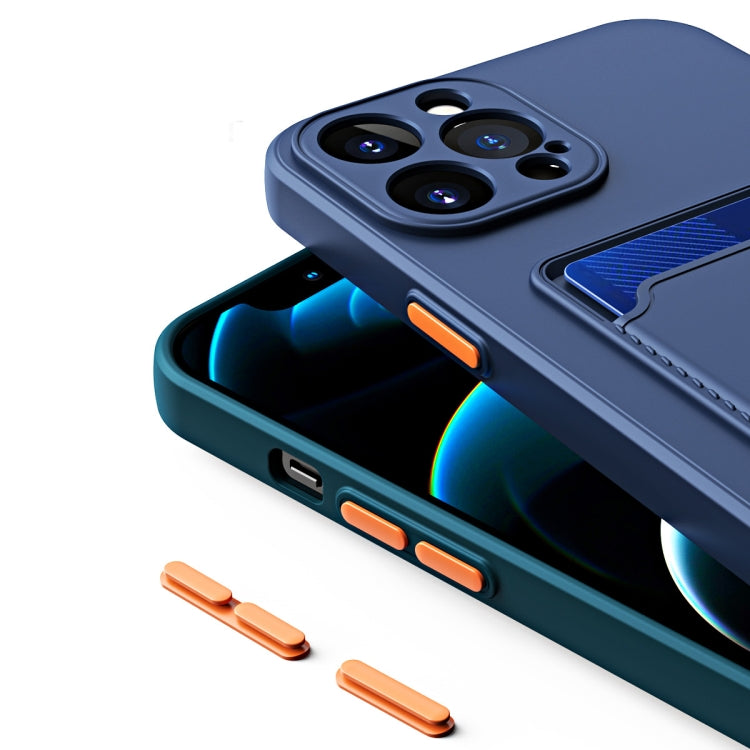 Skin Feel Card Color Button TPU Case, For iPhone 14 Pro, For iPhone 14 Pro Max