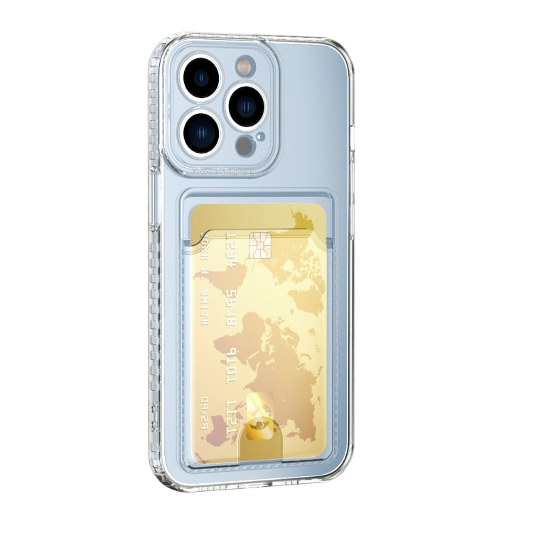 Card Bag Clear TPU Phone Case, For iPhone 14, For iPhone 14 14 Max, For iPhone 14 Pro, For iPhone 14 Pro Max