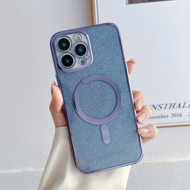 Plating Magsafe Glitter Phone Case, For iPhone 14, For iPhone 14 Pro
