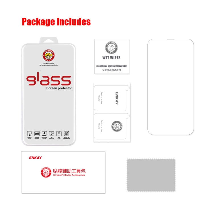 ENKAY 0.26mm 9H 2.5D Tempered Glass Film for iPhone 14 Pro Max, For iPhone 14 Pro Max (1 PC), For iPhone 14 Pro Max (2 PCS), For iPhone 14 Pro Max (5 PCS), For iPhone 14 Pro Max (10 PCS)