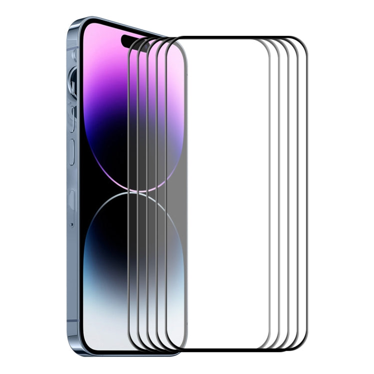 ENKAY 6D Full Glue Tempered Glass Full Film for iPhone 14 Pro Max, For iPhone 14 Pro Max (1 PC), For iPhone 14 Pro Max (2 PCS), For iPhone 14 Pro Max (5 PCS)