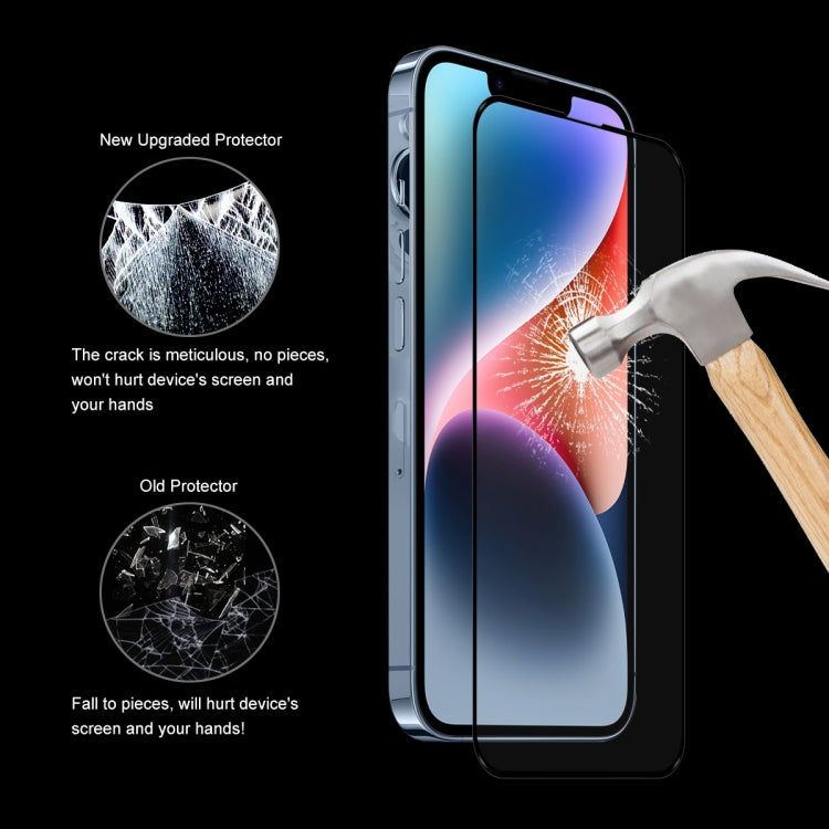 ENKAY Full Glue 0.26mm 9H 2.5D Tempered Glass Full Filmfor iPhone 14, For iPhone 14 (1 PC), For iPhone 14 (2pcs), For iPhone 14 (5pcs), For iPhone 14 (10pcs)