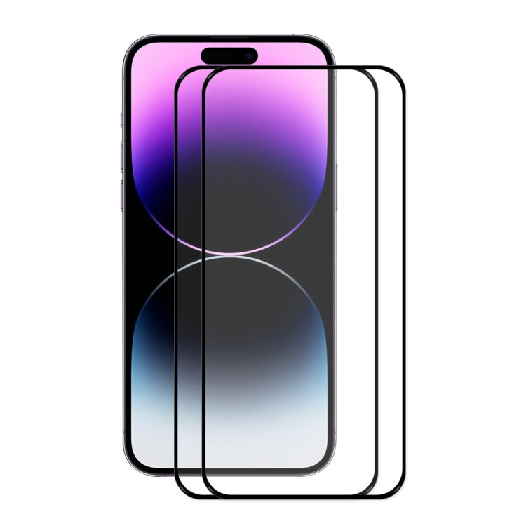 ENKAY Full Glue 0.26mm 9H 2.5D Tempered Glass Full Film for iPhone 14 Pro Max, For iPhone 14 Pro Max (1 PC), For iPhone 14 Pro Max (2 PCS), For iPhone 14 Pro Max (5 PCS), For iPhone 14 Pro Max (10 PCS)