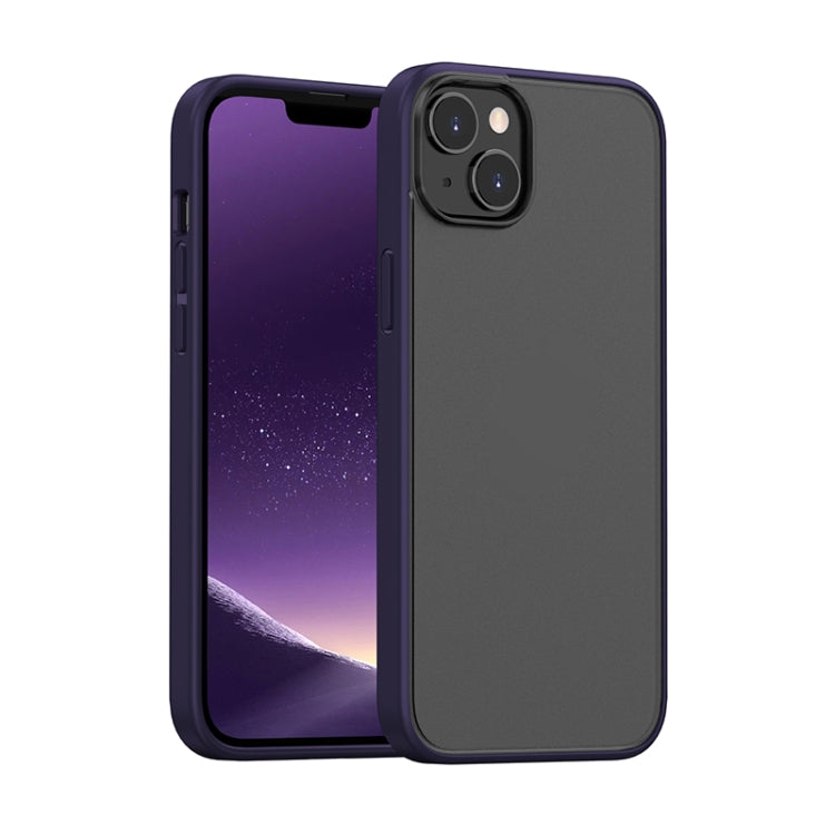 Skin Feel Frosted Color Button Phone Case, For iPhone 14, For iPhone 14 Plus, For iPhone 14 Pro, For iPhone 14 Pro Max