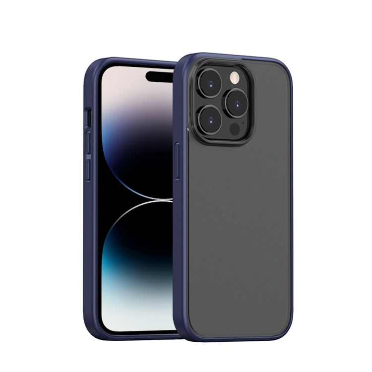 Skin Feel Frosted Color Button Phone Case, For iPhone 14, For iPhone 14 Plus, For iPhone 14 Pro, For iPhone 14 Pro Max