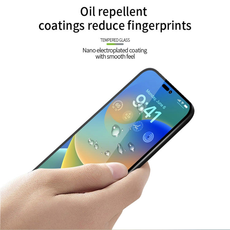 PINWUYO 9H 2.5D Full Screen Tempered Glass Film, For iPhone 14, For iPhone 14 Pro, For iPhone 14 Plus, For iPhone 14 Pro Max