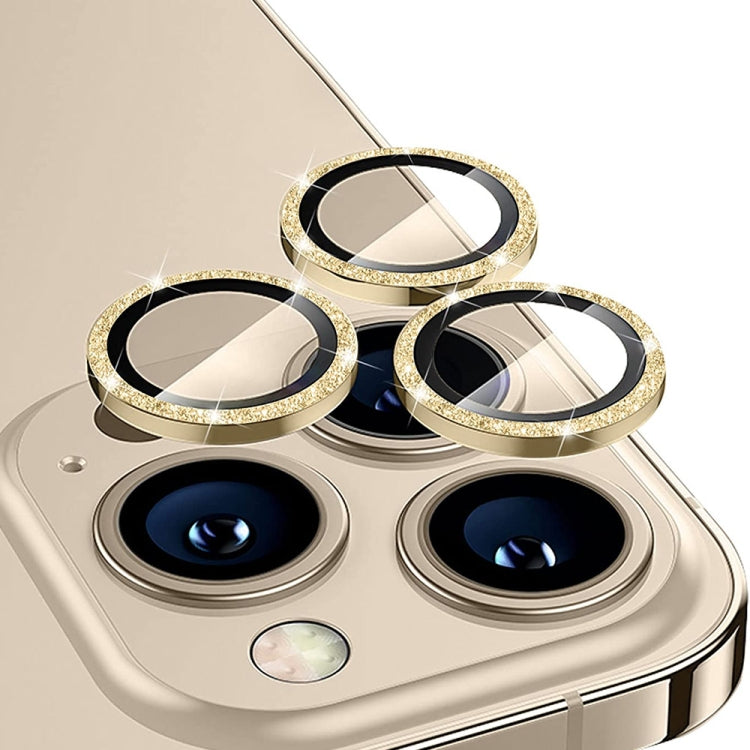 ENKAY Glitter Rear Lens Aluminium Alloy Tempered Glass Film For iPhone 14 Pro / 14 Pro Max, For iPhone 14 Pro / 14 Pro Max