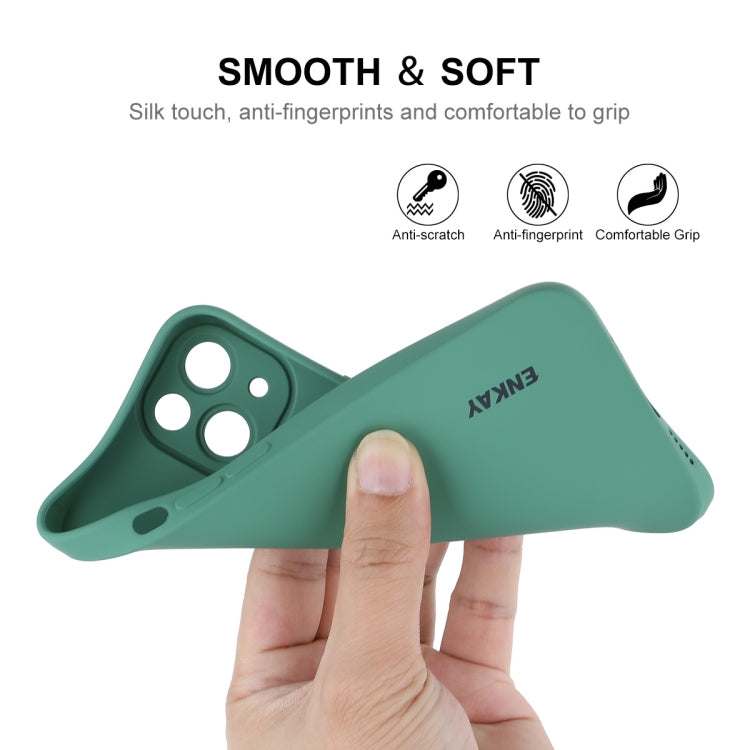 ENKAY Liquid Silicone Shockproof Phone Case For iPhone 14, For iPhone 14