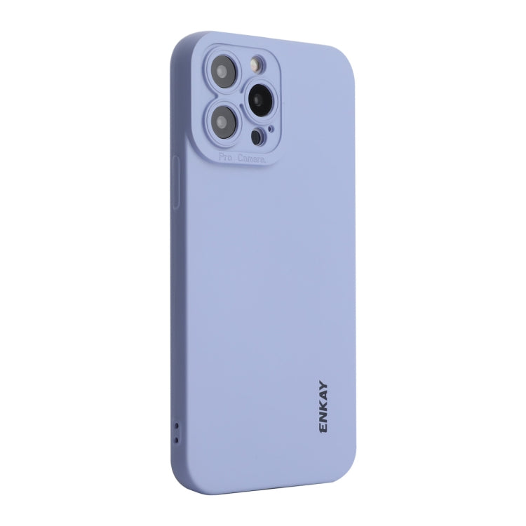 ENKAY Liquid Silicone Shockproof Phone Case For iPhone 14 Pro Max, For iPhone 14 Pro Max