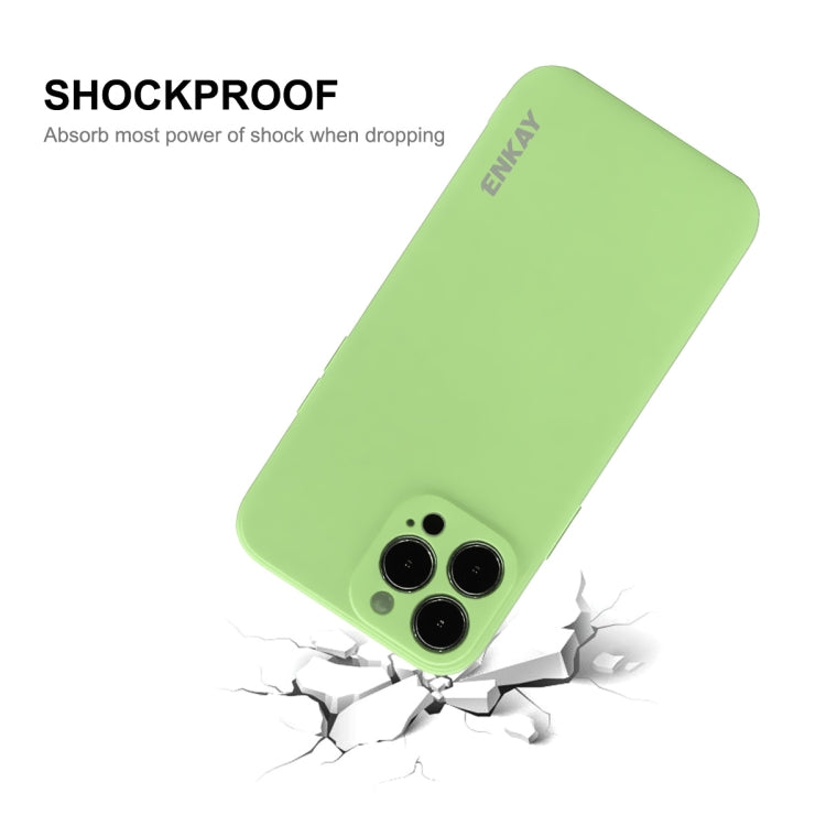 For iPhone 14 ENKAY Liquid Silicone Shockproof Soft Phone Case, For iPhone 14