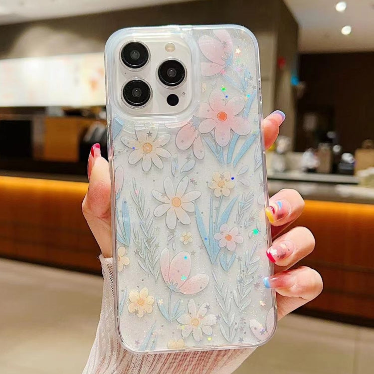 Fresh Small Floral Epoxy TPU Phone Case, For iPhone 14 Plus, For iPhone 14, For iPhone 14 Pro, For iPhone 14 Pro Max