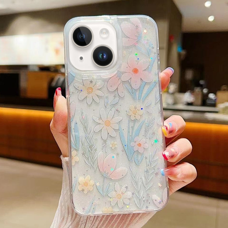 Fresh Small Floral Epoxy TPU Phone Case, For iPhone 14 Plus, For iPhone 14, For iPhone 14 Pro, For iPhone 14 Pro Max