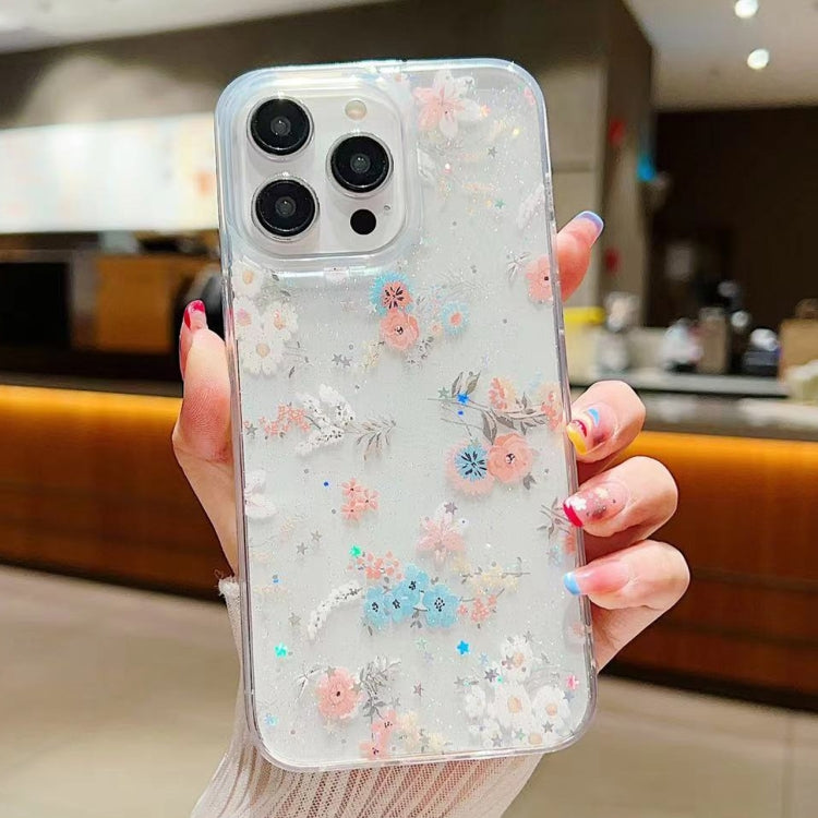 Fresh Small Floral Epoxy TPU Phone Case, For iPhone 13 mini, For iPhone 12, For iPhone 12 Pro Max, For iPhone 12 Pro