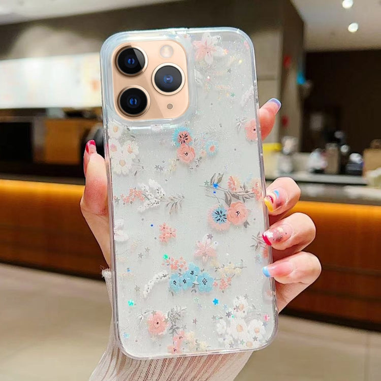 Fresh Small Floral Epoxy TPU Phone Case, For iPhone 13 mini, For iPhone 12, For iPhone 12 Pro Max, For iPhone 12 Pro