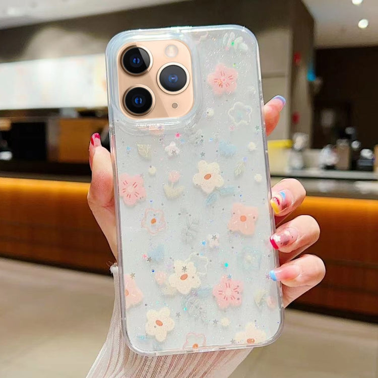 Fresh Small Floral Epoxy TPU Phone Case, For iPhone 13 mini, For iPhone 12, For iPhone 12 Pro Max, For iPhone 12 Pro