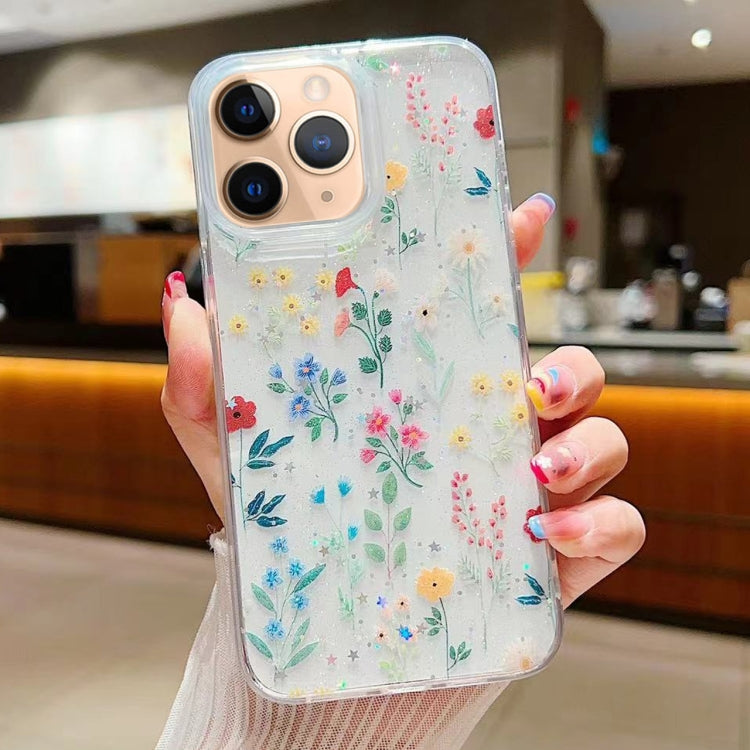 Fresh Small Floral Epoxy TPU Phone Case, For iPhone 13 mini, For iPhone 12, For iPhone 12 Pro Max, For iPhone 12 Pro