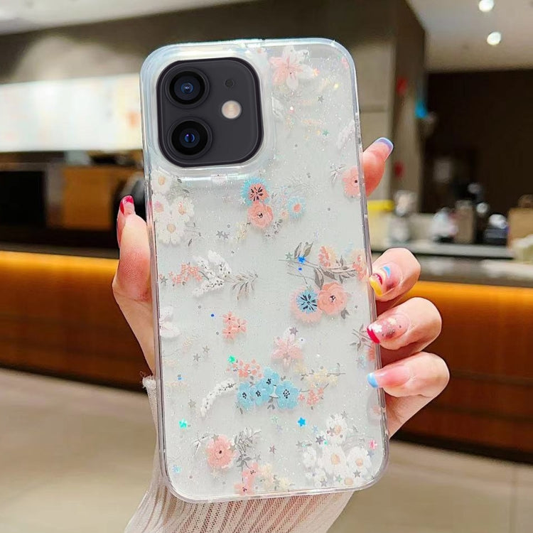 Fresh Small Floral Epoxy TPU Phone Case, For iPhone 12 mini, For iPhone 11 Pro Max, For iPhone 11, For iPhone 11 Pro