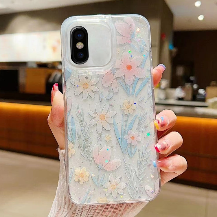 Fresh Small Floral Epoxy TPU Phone Case, For iPhone XR, For iPhone XS Max, For iPhone 7 Plus / 8 Plus, For iPhone X / XS