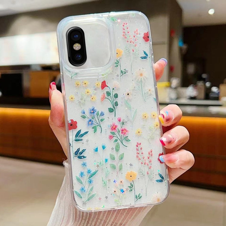 Fresh Small Floral Epoxy TPU Phone Case, For iPhone XR, For iPhone XS Max, For iPhone 7 Plus / 8 Plus, For iPhone X / XS