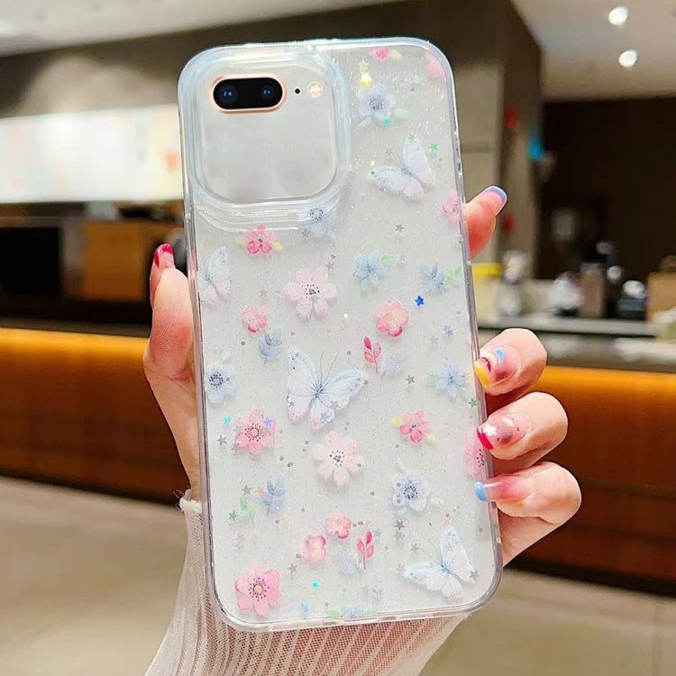 Fresh Small Floral Epoxy TPU Phone Case, For iPhone XR, For iPhone XS Max, For iPhone 7 Plus / 8 Plus, For iPhone X / XS
