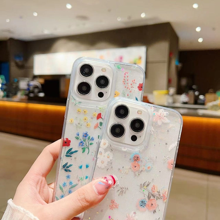 Fresh Small Floral Epoxy TPU Phone Case, For iPhone 13 mini, For iPhone 12, For iPhone 12 Pro Max, For iPhone 12 Pro