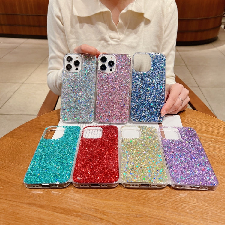 Glitter Sequins Epoxy TPU Phone Case, For iPhone 14, For iPhone 13 Pro Max, For iPhone 13 Pro