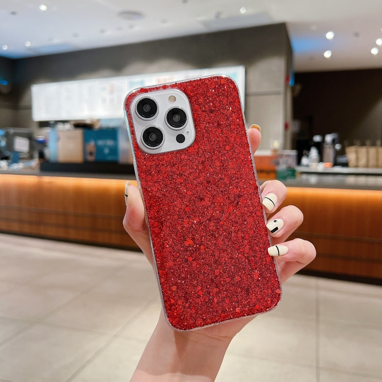 Glitter Sequins Epoxy TPU Phone Case, For iPhone 14, For iPhone 13 Pro Max, For iPhone 13 Pro