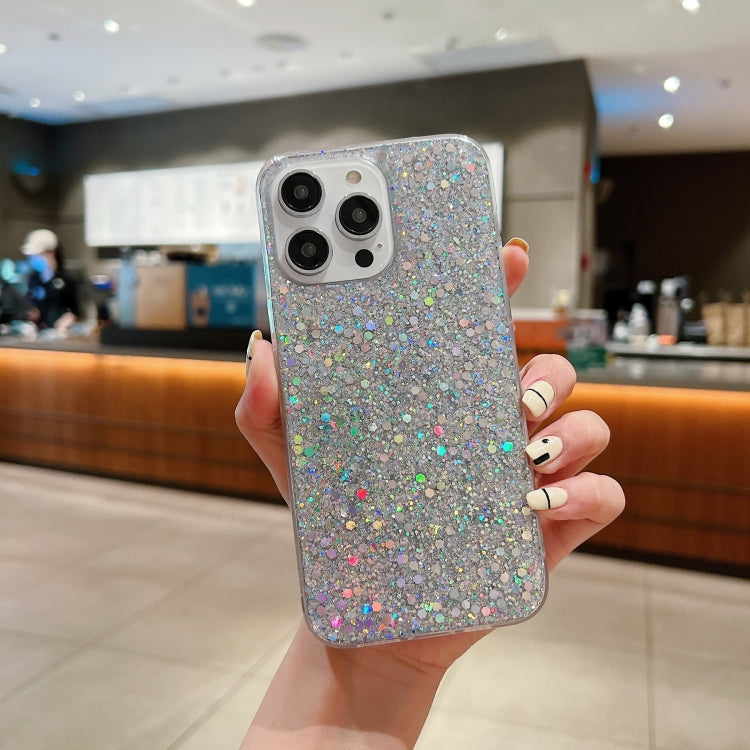 Glitter Sequins Epoxy TPU Phone Case, For iPhone 13, For iPhone 13 mini, For iPhone 12 Pro Max